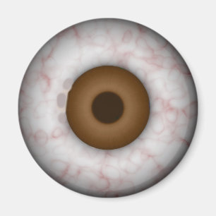 Brown Iris Eyeball Magnet