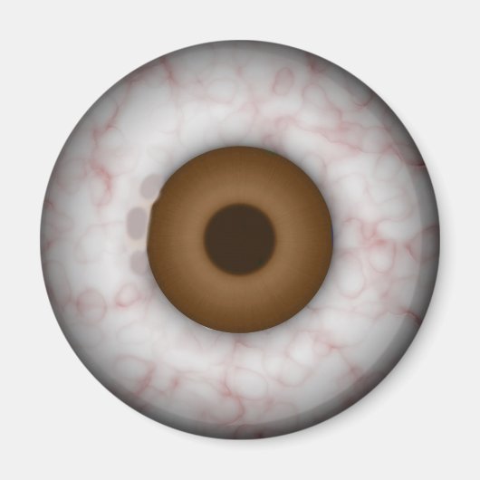 Brown Iris Eyeball Magnet (Vorne)