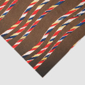 BROWN JAPANESE WOODBLOCK PATTERN TISSUPAPIER SEIDENPAPIER (Ausschnitt)