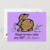 Brown Jelly Beans Postkarte (Vorne/Hinten)