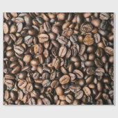 Brown-Kaffeebohne-Hintergrund Geschenkpapier (Flach)