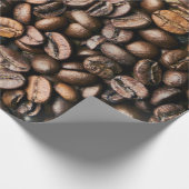 Brown-Kaffeebohne-Hintergrund Geschenkpapier (Ecke)