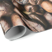 Brown-Kaffeebohne-Hintergrund Geschenkpapier (Rolleneckpunkt)