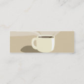 Brown-Kaffeetasse - dünn Mini Visitenkarte (Rückseite)