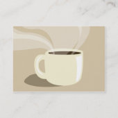 Brown-Kaffeetasse - mollig Visitenkarte (Rückseite)