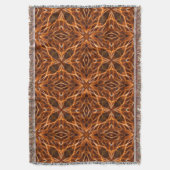 Brown Kaleidoscope Mandala Pattern Decke (Vorderseite Vertikal)