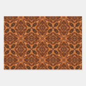 Brown Kaleidoscope Mandala Pattern Geschenkpapier Set (Vorderseite 2)