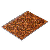 Brown Kaleidoscope Mandala Pattern Notizblock (Linke Seite)