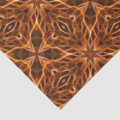 Brown Kaleidoscope Mandala Pattern Seidenpapier (Detail)