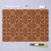 Brown Kaleidoscope Mandala Pattern Seidenpapier (Handwerk)