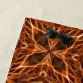 Brown Kaleidoscope Mandala Pattern Strandtuch (Beispiel)