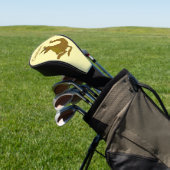 Brown Kangaroo Design Golf Headcover (In SItu)
