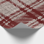 Brown Kariert Gift Wrapping Paper Geschenkpapier (Ecke)