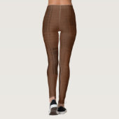 Brown Kariert Leggings (Rückseite)