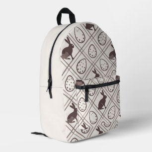 Brown Kariert Oaster Bedruckter Rucksack