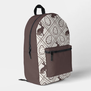 Brown Kariert Oaster Bedruckter Rucksack