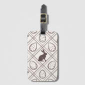 Brown Kariert Oaster Gepäckanhänger (Vorderseite Vertikal)