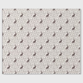 Brown Kariert Oaster Geschenkpapier (Flach)
