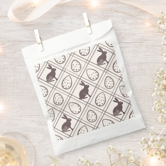 Brown Kariert Oaster Geschenktütchen (Ausgeschnitten)