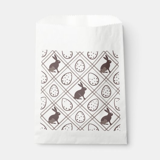 Brown Kariert Oaster Geschenktütchen (Vorderseite)