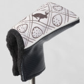 Brown Kariert Oaster Golf Headcover (3/4 Vorderseite)