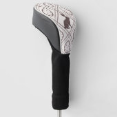 Brown Kariert Oaster Golf Headcover (angewinkelt)