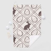 Brown Kariert Oaster Golfhandtuch (Insitu)