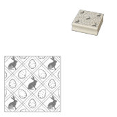 Brown Kariert Oaster Gummistempel (Stempel)
