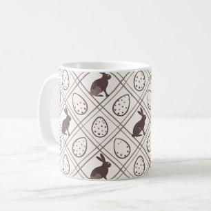 Brown Kariert Oaster Kaffeetasse