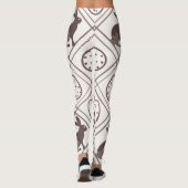 Brown Kariert Oaster Leggings (Rückseite)