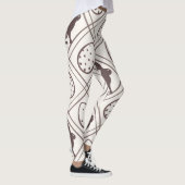 Brown Kariert Oaster Leggings (Rechts)