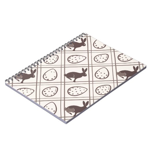 Brown Kariert Oaster Notizblock (Linke Seite)