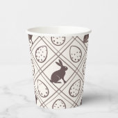 Brown Kariert Oaster Pappbecher (Links)