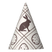 Brown Kariert Oaster Partyhütchen (Vorderseite)