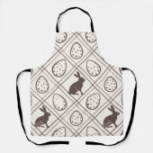 Brown Kariert Oaster Schürze (Vorderseite)