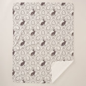 Brown Kariert Oaster Sherpadecke (Vorderseite)