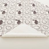 Brown Kariert Oaster Sherpadecke (3/4)