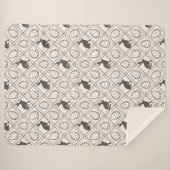 Brown Kariert Oaster Sherpadecke (Vorderseite (Horizontal))