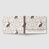 Brown Kariert Personalisiert Oster Gästebuch (Voll)