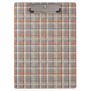 Brown Kariert Spiral Foto Notebook Klemmbrett