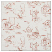Brown Kitty Cat Bad Toile Stoff (Muster)