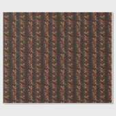 Brown Knitted Wool Geschenkpapier (Flach)