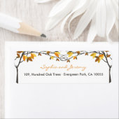 Brown Knotted Liebe Trees Herbsthochzeit Adresse (Insitu)