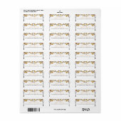 Brown Knotted Liebe Trees Herbsthochzeit Adresse (Vorne)