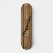 Brown Knotty Paneling Personalisiert Skateboard (Vorne)