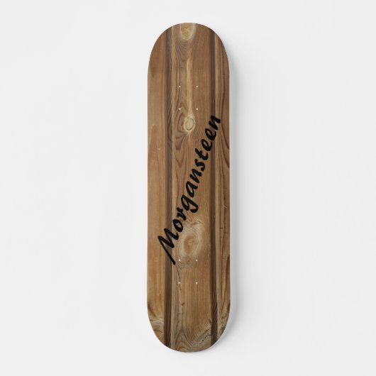 Brown Knotty Paneling Personalisiert Skateboard (Vorne)