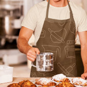 Brown Koch Backen & Kochen Geschmeidige Bäckerei Schürze