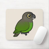 Brown-köpfiger Papagei Mousepad (Mit Mouse)