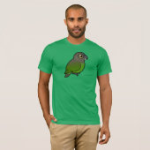 Brown-köpfiger Papagei T-Shirt (Vorne ganz)