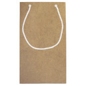 Brown Kraft Paper Style Kleine Geschenktüte (Rückseite)